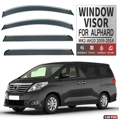 Rain shield – Toyota Alphard - standard-packing-without-logo-alphard-mk2-ah20-2009-2014-with-bright-strips-rain-shield