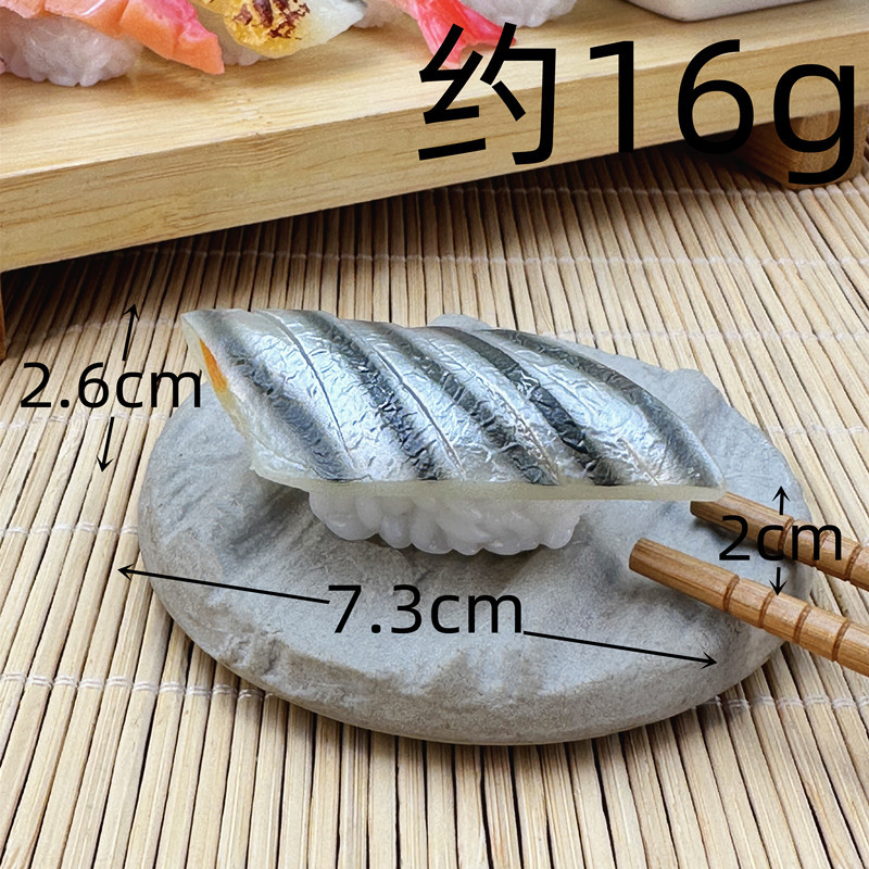 Simulación sushi modelo de juguete para niños japonés comida grande adornos tiro Decoración Accesorios salmón cocina rebanada