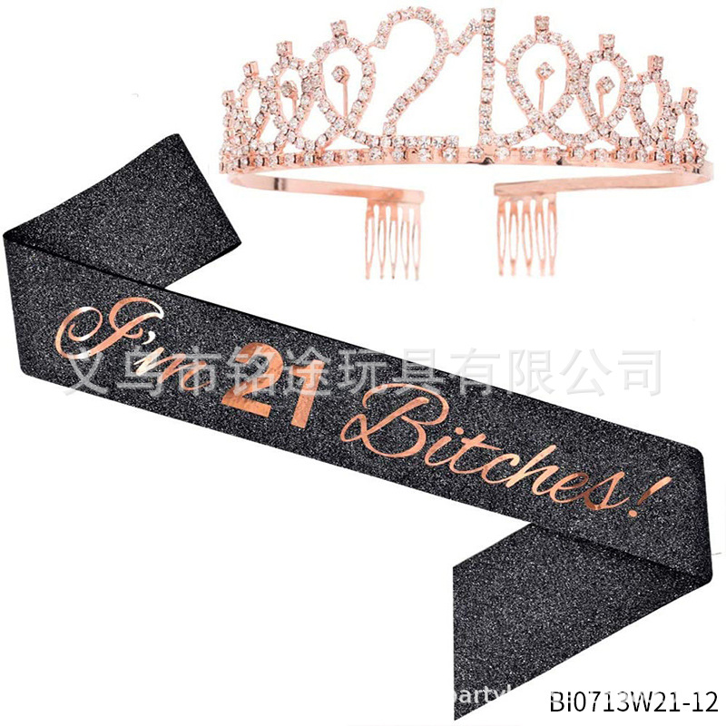 Vestido de Cumpleaños, Feliz Cumpleaños, Banda de Cumpleaños, Accesorios para Fiestas, Tocado, Corona de Cumpleaños, Cinta de Cumpleaños