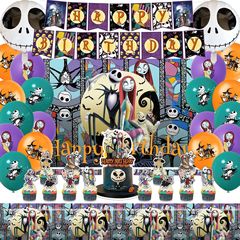 ハロウィーン祝日クリスマス魂夜パーティー装飾バナー風船ケーキ背景布テーブルクロス装飾セット