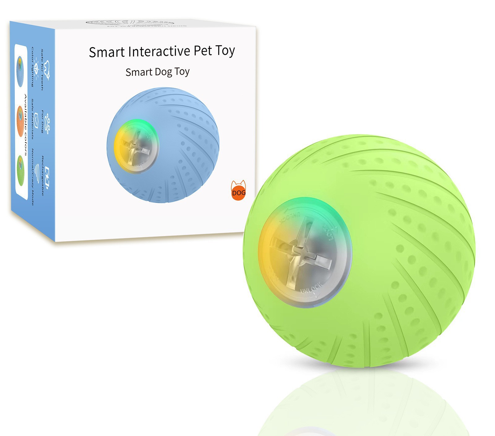 Nuevo producto transfronterizo bola de juguete para perros interactiva carga USB bola rodante inteligente bola de juguete para perros y gatos bola luminosa para mascotas image 16