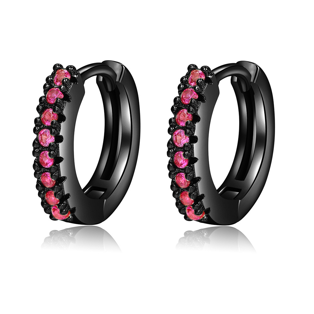 Fashion Geometric Copper Plating Zircon Earrings 1 Pair