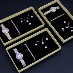 女士手錶 外貿套裝五件套時尚氣質手鍊表女款石英表 wristwatch