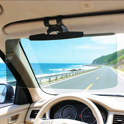 Avtomobil üçün gecə-gündüz parıltı əleyhinə güzgü, günəşlik eynəyi