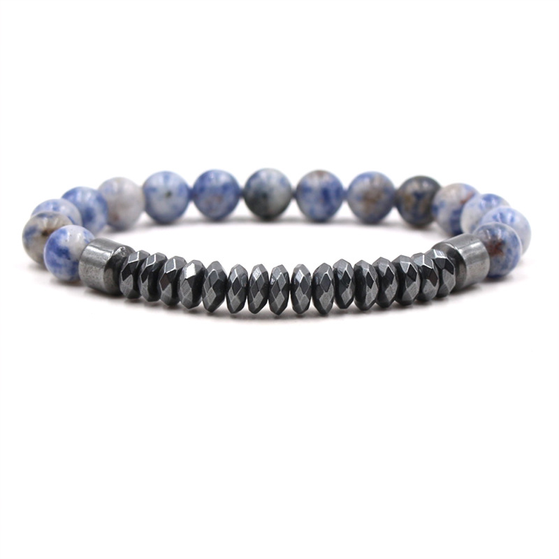 Simple Style Geometric natural stone Beaded Bracelets 1 Piece