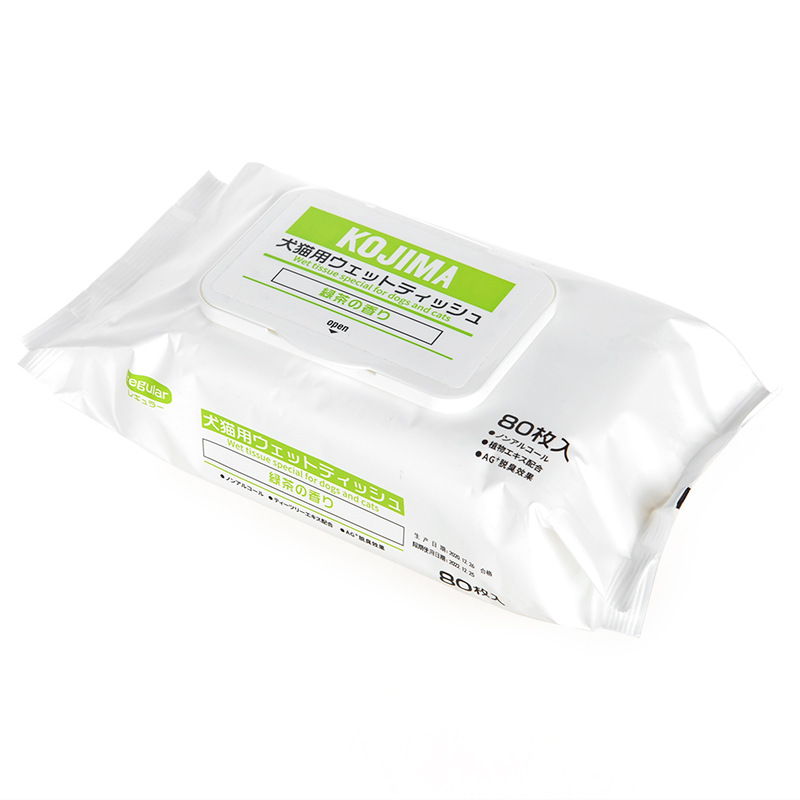 Kojima papel de toalla húmeda para mascotas gato gatito perro limpieza especial limpieza en seco desodorante artefacto de baño libre suministros para perros