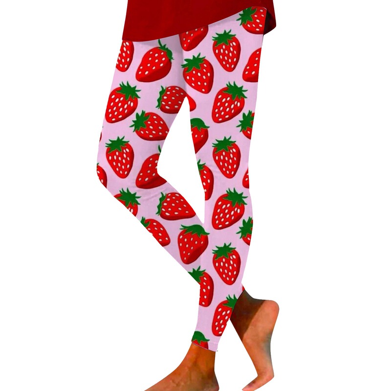 Europe and the United States cross-border 3D printing fashion personality yoga pants Valentine's Day series leggings