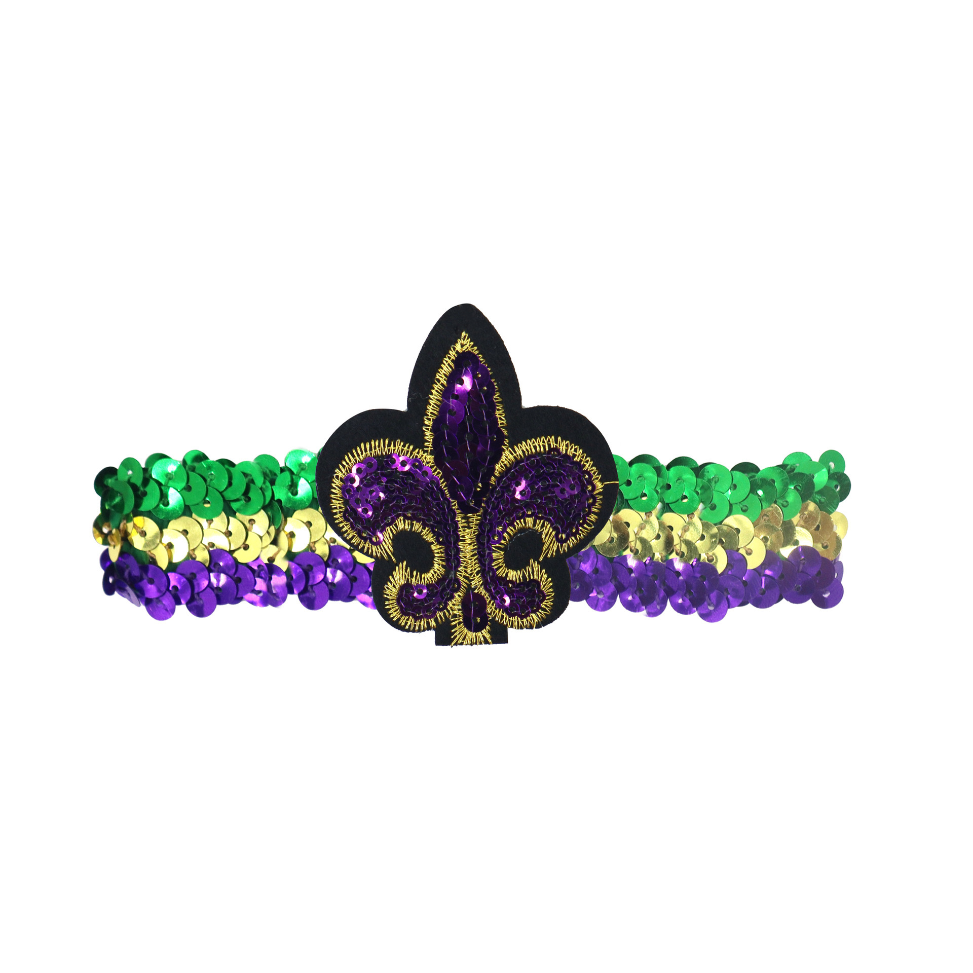 Mardi Gras fiesta de carnaval brasileño transfronterizo oro púrpura verde tricolor piezas de vestuario