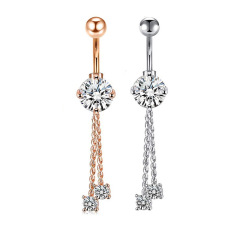 wish aliexpress amazon stainless steel tassel chain navel ring piercing jewelry online wholesale