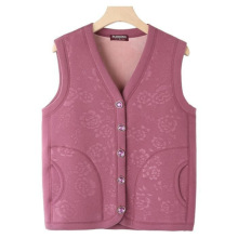 中老年人马甲女秋冬装奶奶开衫加绒加厚坎肩大码妈妈保暖防寒背心