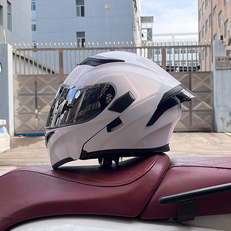 Cuatro estaciones coche eléctrico casco de seguridad cola grande superficie expuesta Jiekai 3C certificado casco de la motocicleta casco completo de la motocicleta de los hombres personalidad