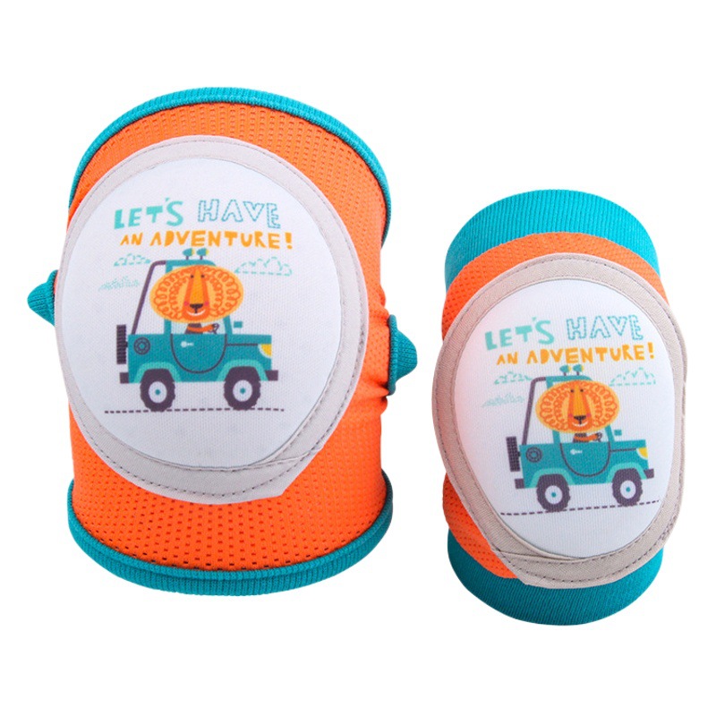 Los deportes de los niños rodilleras coderas almohadillas traje bebé niño gateando Calcetines antideslizantes ciclismo protección equipo de protección al por mayor