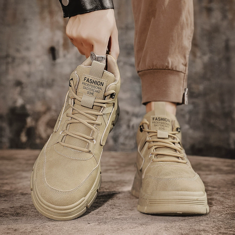 Высокие шнурки ретро обувь на толстой подошве повседневная четырехсезонная корейская версия обуви на открытом воздухе спортивные мужские ботинки Martin