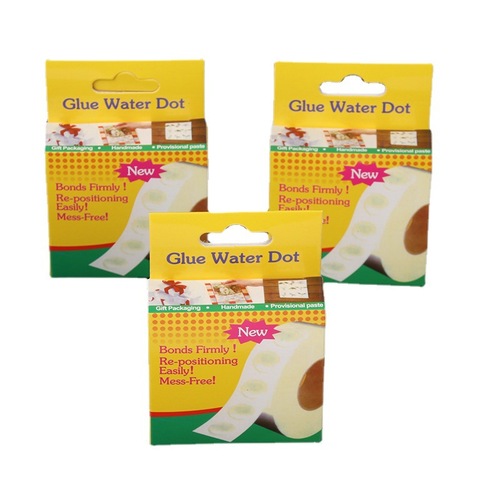 Cross-border wholesale 250 pieces wedding party supplies invisible glue dot balloons sticker point glue color box adhesive dot