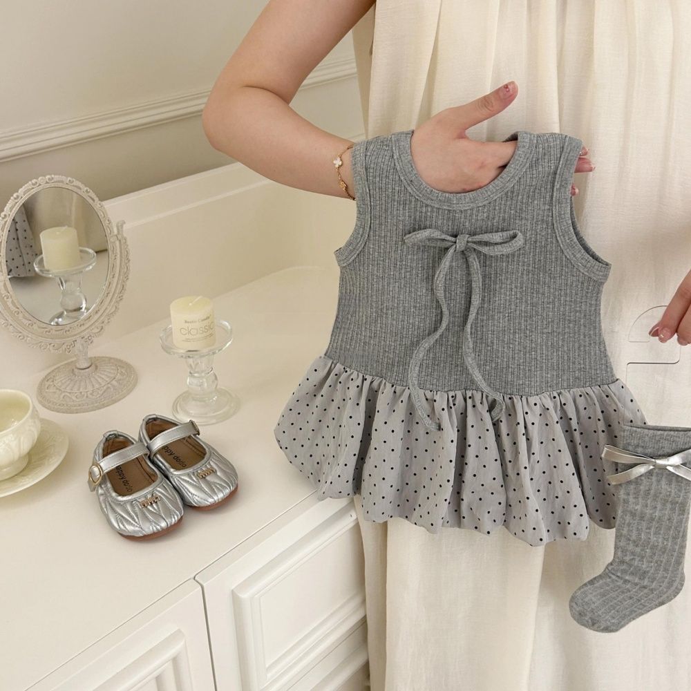 Girls Summer Threaded New Dress Kidsren's Fashionable Ballet Style Tutu Skirt Baby Cute Princess Vest Dress