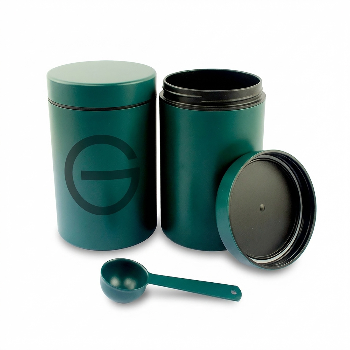 Logo-Printable Protein Powder Jar 304 Stainless Steel Storage Jar Fitness Sports Nutrition Powder Storage Box Sealed Jar