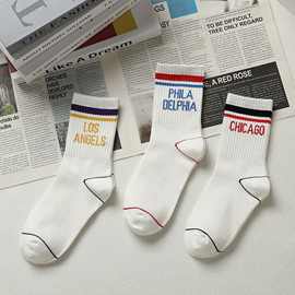 校园运动小白袜2025新款潮男女中大童上学必备儿童袜子