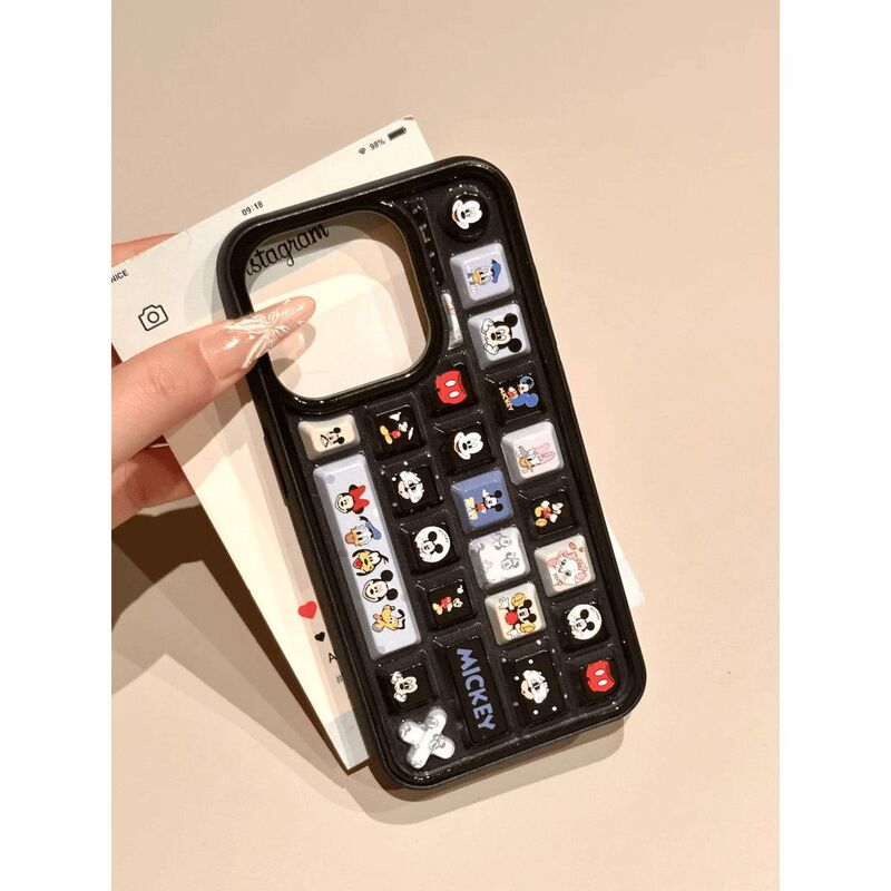 Cute Mickey Stereo Case Suitable for Apple 16Promax Mobile Phone Case Iphone16 New Model Apple 14/13/12