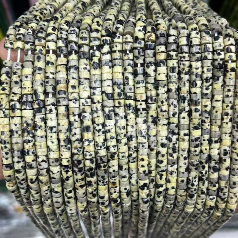 2*4mm天然石管珠隔片散珠玉髓青金水晶圆柱隔珠diy饰品配件批发|undefined