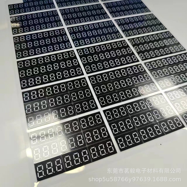 工厂直销888数显保温杯面贴 PET数码管扩散膜贴纸 价格实惠