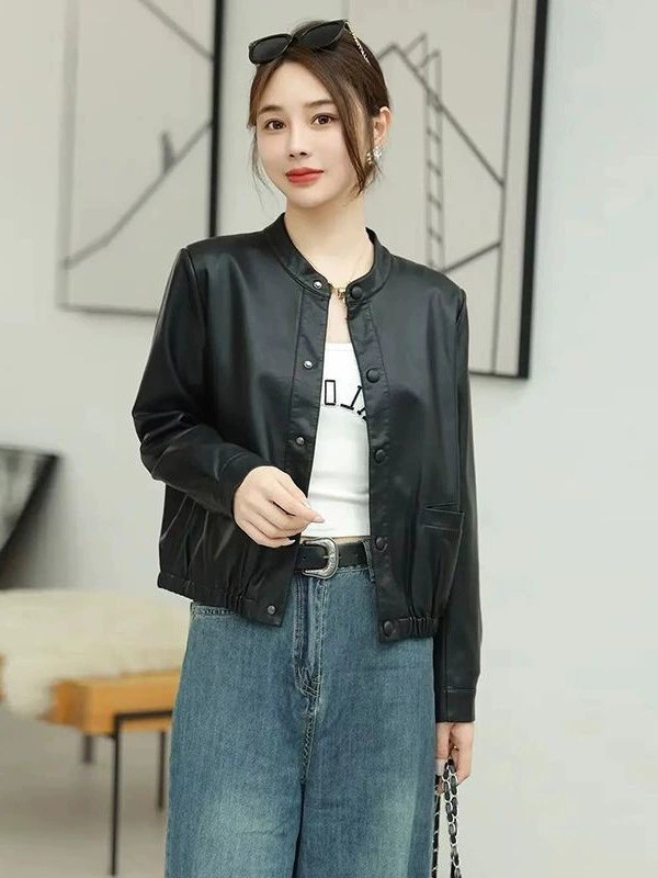 Короткая осенняя fashion-я Jacket для отдыха, корейский стиль, оверсайз, свободный крой