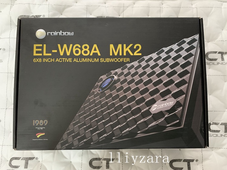 German Rainbow Car Audio Subwoofer El-W68A Mk2 Ultra-Thin Speaker Horn 6*8inch Seat Bass