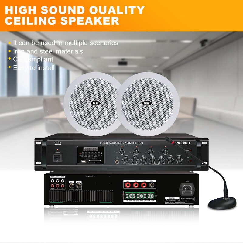 20W 30W背景音楽公共放送システム専用天井スピーカー定圧同軸天井スピーカー|undefined