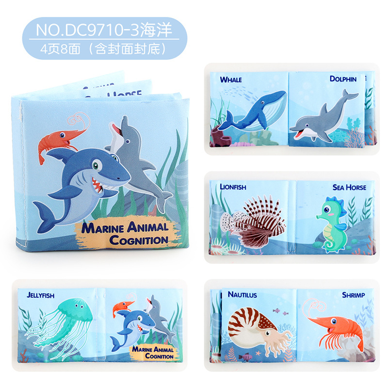 Rompecabezas infantil con papel de timbre educación temprana libro de tela de color digital lavable y a prueba de rasgones libro de tela de Palma de bebé tridimensional