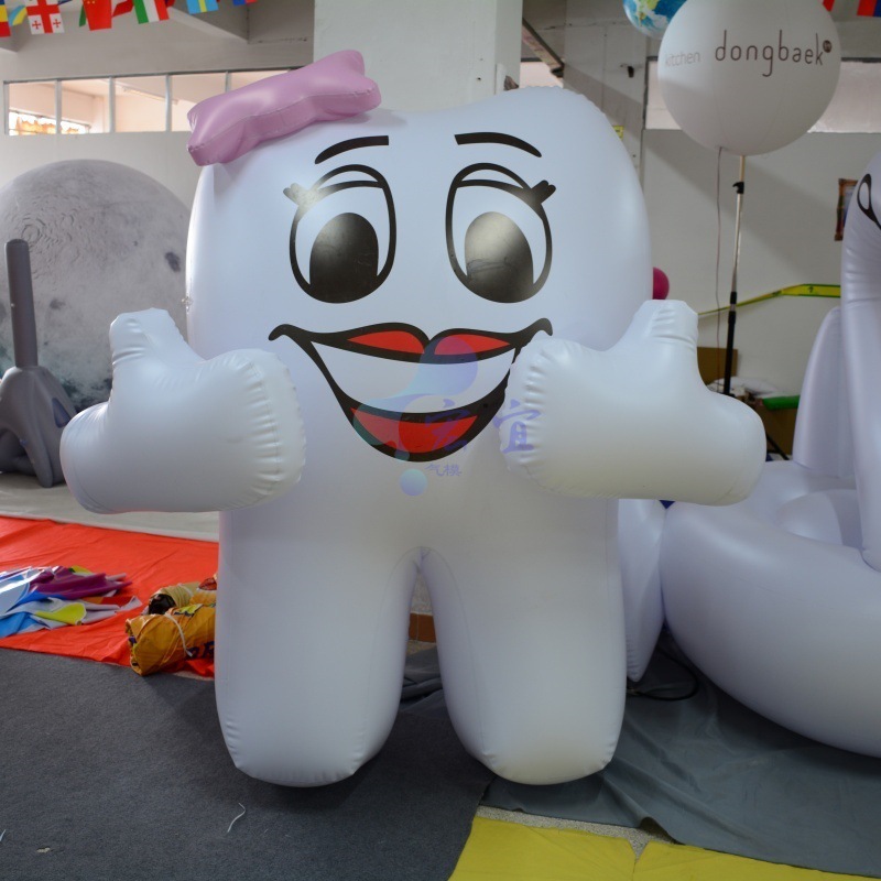 厂家直销PVC充气牙齿模型牙科医院广告宣传商场活动装饰气模模型