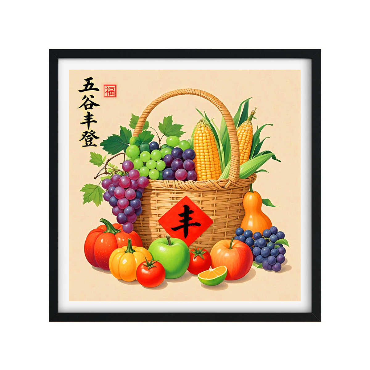 [Tejido de Algodón Importado] Punto de Cruz de la Mona Lisa, Abundancia de la Cosecha, Pintura de Dos Paneles, Punto de Cruz para Sala de Estar, Bordado DIY image 5