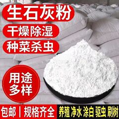 驱虫石灰粉农用食用石灰净化室内防潮防霉土壤消毒干燥剂除湿净水