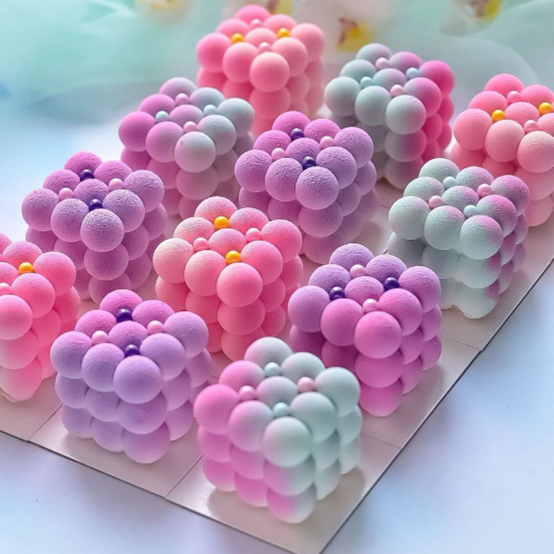 Molde de silicona de 6 cavidades para hornear pasteles, vela mágica perfumada estilo coreano, chocolate, cubitos de hielo, repostería