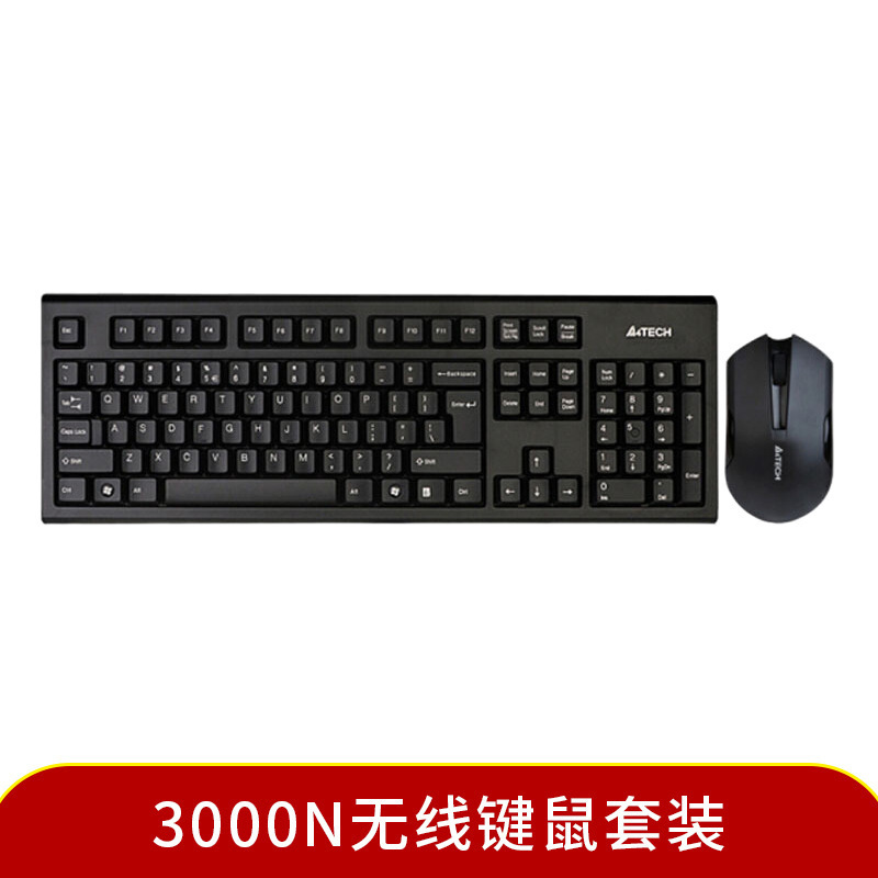 双飛燕3000n無線セット外付けノートパソコンデスクトップusオフィス低消費電力104キーボード省電力キーマウス|undefined