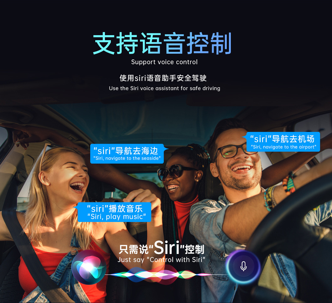 Original Car Wired to Wireless Carplay Box Two-In-One Android Auto Smart Interconnection Box Plug and Play