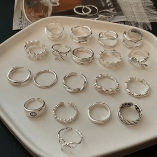 S925 Sterling Silver Ring for Women 2025 New Ins Style Niche High-End Non-Fading Index Finger Ring Personalized Ring