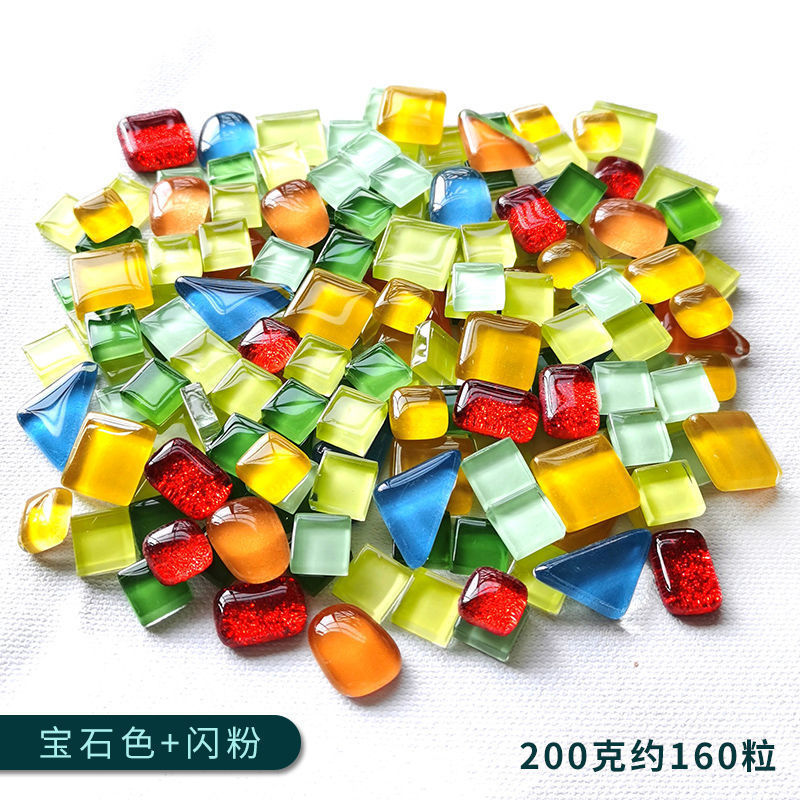 混色1200粒1公斤水晶马赛克贴片1千克1厘米小颗粒手工亲子1KG特卖|undefined