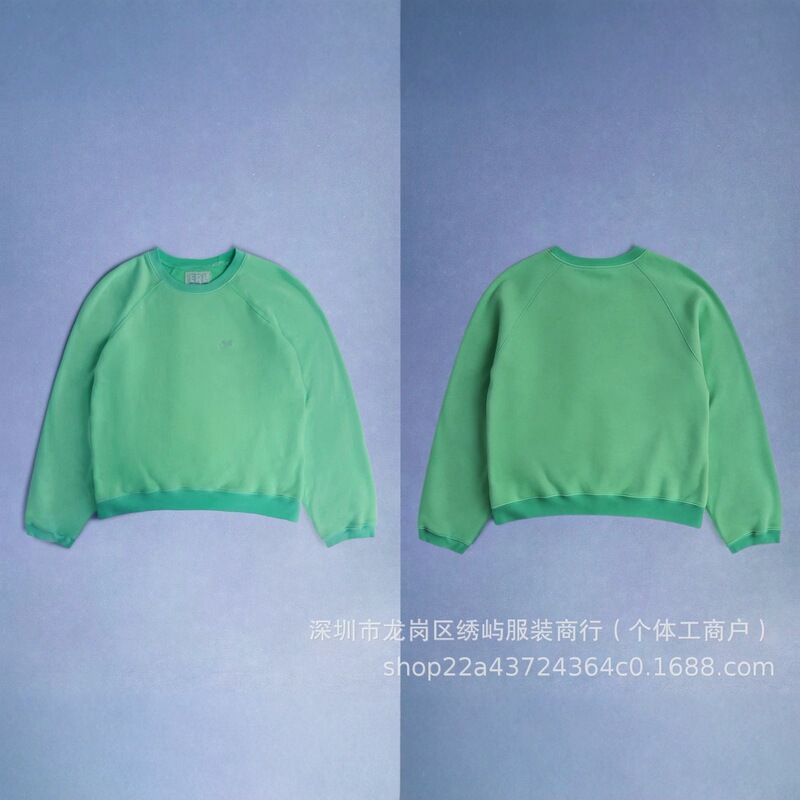 2026 Spring/Autumn New Collection: ERL Simple Embroidered Letter Crewneck Sweatshirt, Unisex, Wholesale and Dropshipping Available