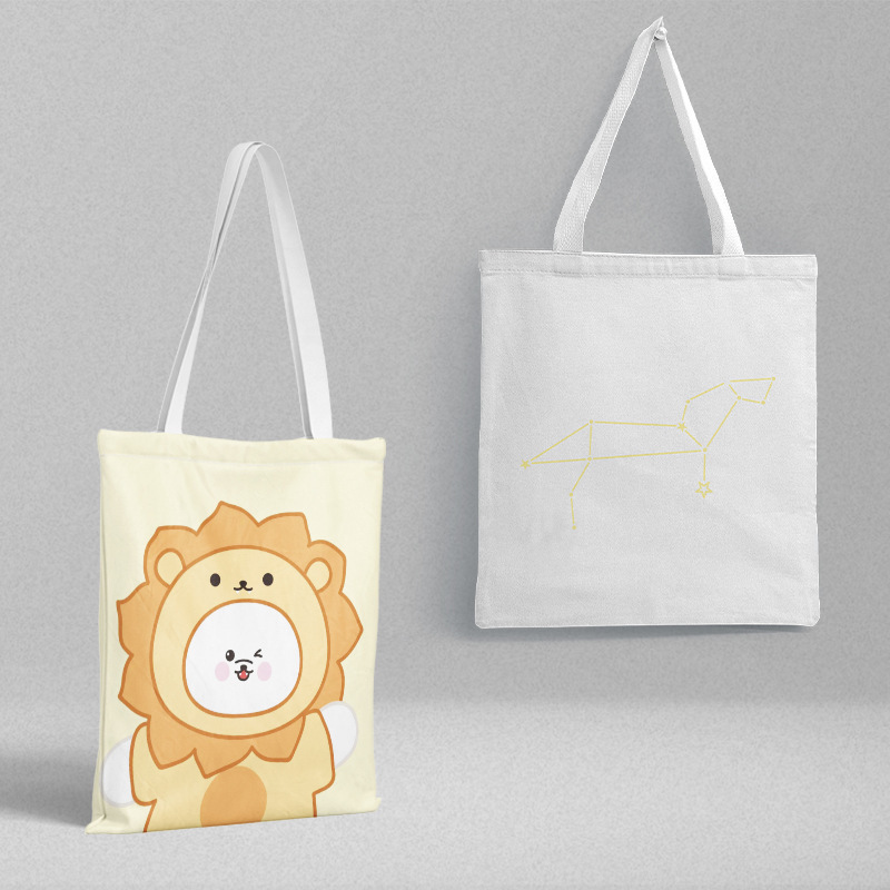 Leo Canvas Bag 36X39Cm Pp Bag Packaging Constellation Peripheral School Bag Handbag Shoulder Bag Shopping Bag