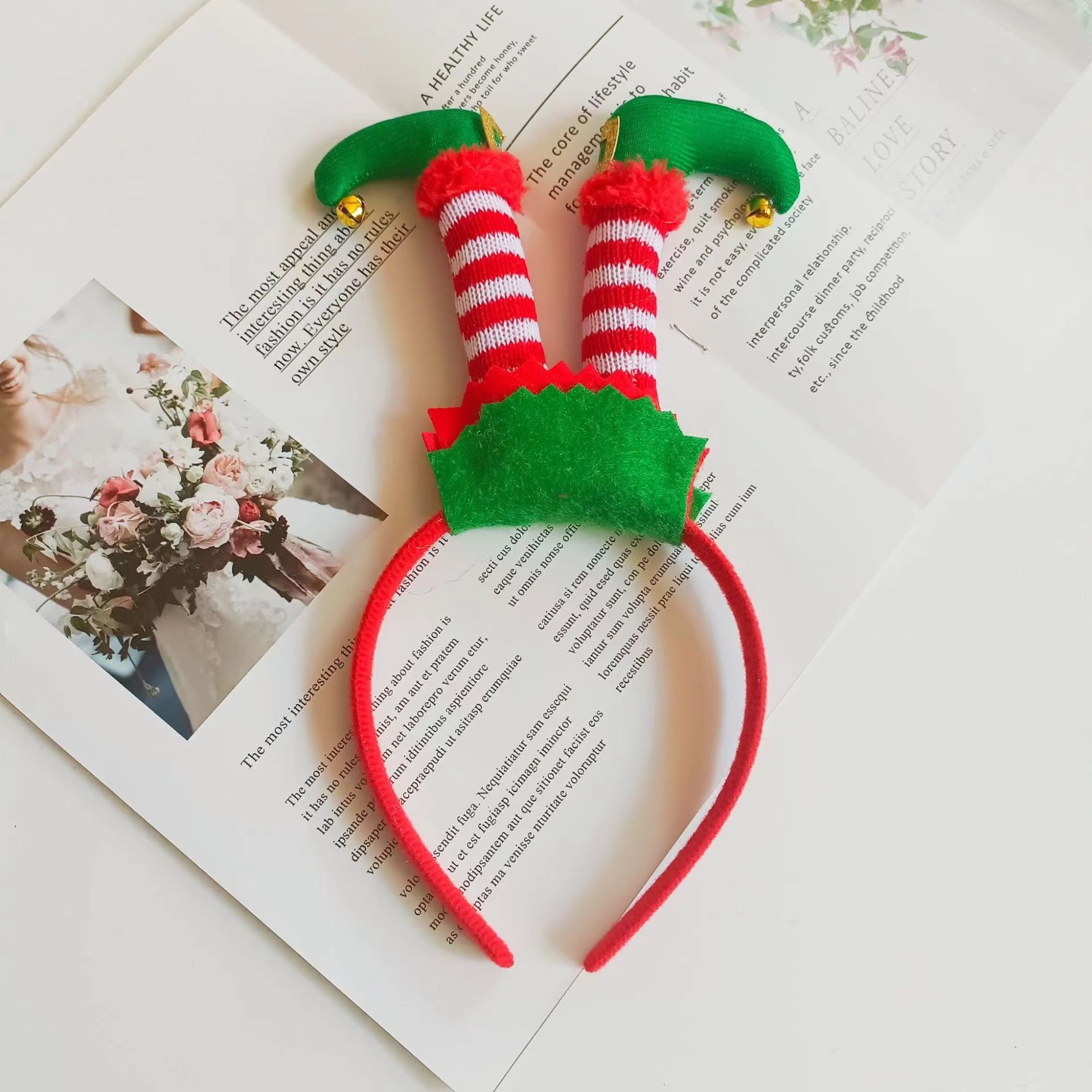 Venta caliente árbol de Navidad unicornio tocado Navidad fiesta de vacaciones vestido lindo diadema directo de fábrica de Navidad