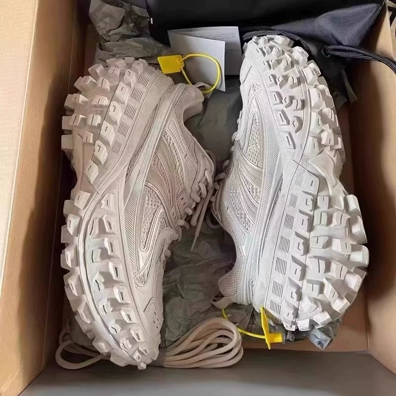 Парижская шинная обувь женская мужская 2024 весна новая обувь пара подлинная толстая подошва увеличивает обувь папы прилив