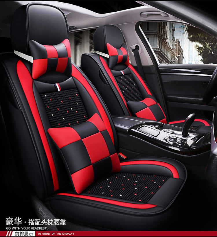 Cross-Border Foreign Trade All-Season Universal 23 New Models Full Coverage Car Interior Five-Piece Set Internet Celebrity Goddess Style Special Seat Cover for Summer
