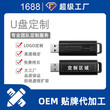 金属推拉U盘伸缩u盘跨境专供批发定制USB2.0 3.0金属高速64GB优盘