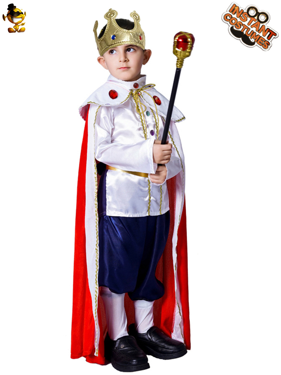 Halloween niños niño europeo rey Cosplay traje mascarada rendimiento traje rey rendimiento traje