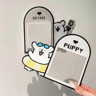 ✅ Line Puppy Acrylic Switch Sticker Socket Protective Cover Decorative Wall Mildew-Proof Frame Moisture-Proof Wall Anti-Dirty Sticker