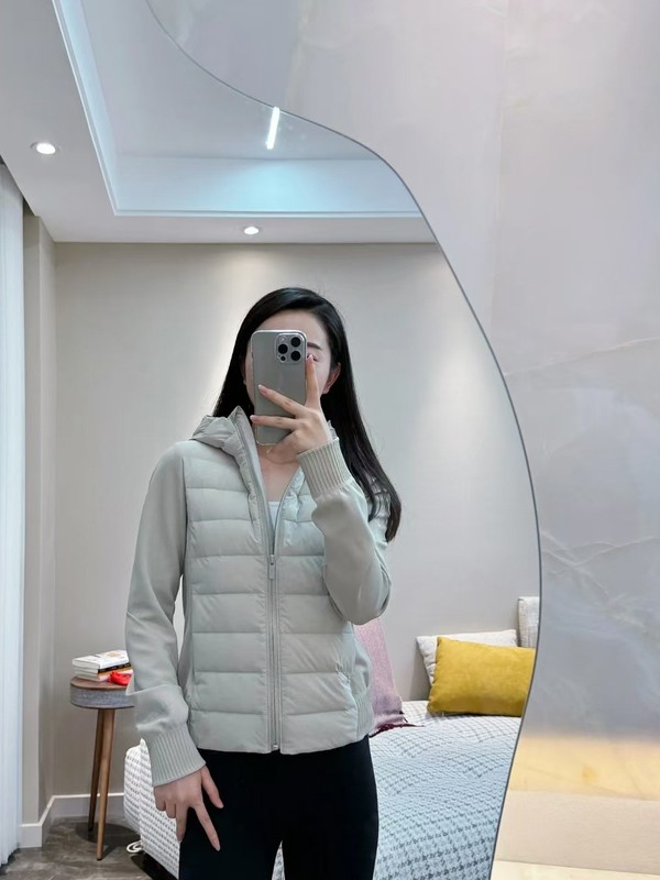 露露家轻薄运动羽绒服女2025新款保暖徒步登山户外健身瑜伽服外套|undefined