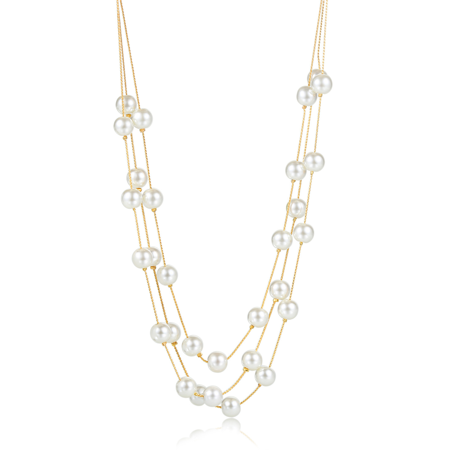 Fashion Geometric Copper Beaded Womenu0027S Bracelets Earrings Necklace 3 Piece Set