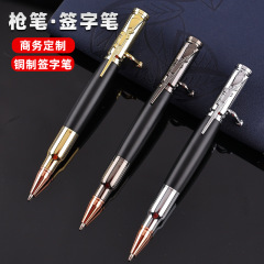 国境を越えた現物銃栓木製金属ボールペン多機能クリエイティブストレス解消模造銃ペンプッシュ式マシンガンペンカスタム