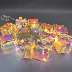 新型LEDカラフルギフトボックス型ライトストリング装飾レーザーファンタジーカラフルホリデーライト