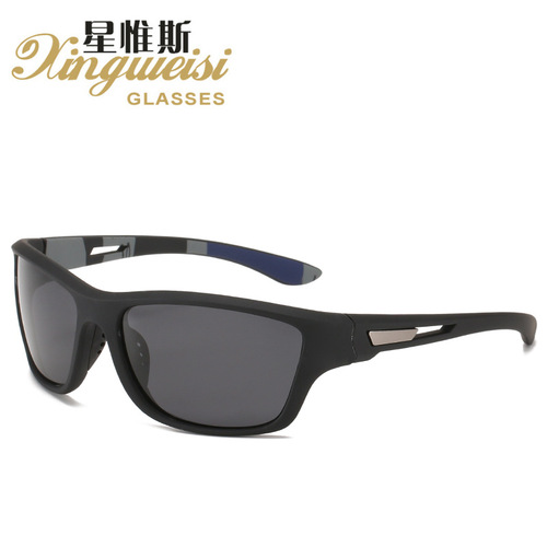European and American cross-border fashion sports sunglasses, men's night vision polarized cycling sunglasses, visor glasses wholesale