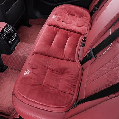 A3/A4L/A6L/A7L/Q3/Q5L/Q7 car cushion Seat cushion, seat cover - audi-flannel-cushion-volcano-red-rear-row-1-pack